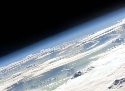 Photo of Earth's atmosphere from space